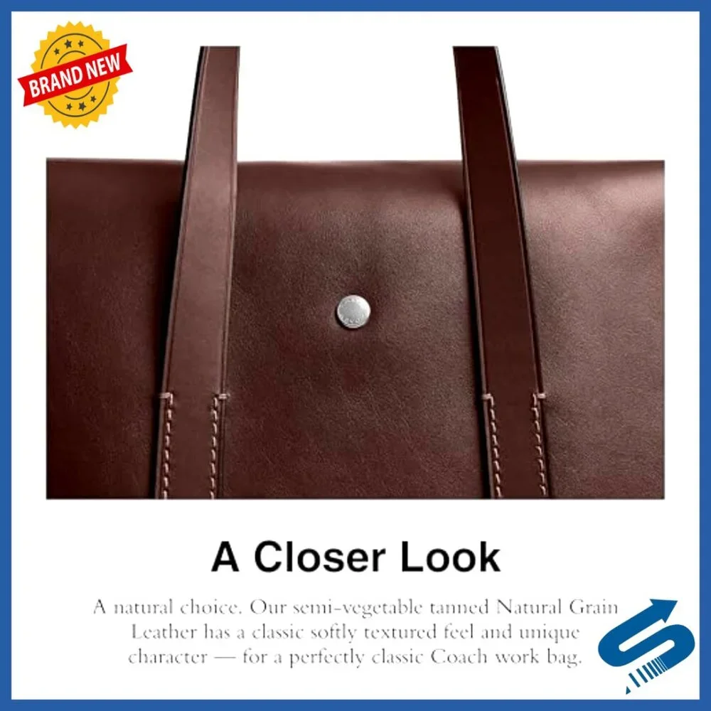 Leather Messenger Bag with Detachable Strap, Fits 16